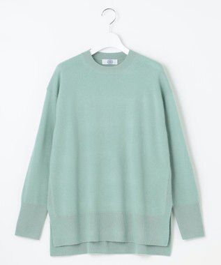 J.PRESS LADIES 【洗える】CASHMERE BLEND クルーネック ニット ライトグリーン系