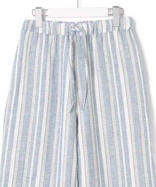 J.PRESS YORK STREET 【WOMEN】コットンリネン　ワイドパンツ ブルー系1