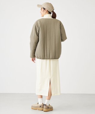 SHARE PARK LADIES フラップポケットタイトスカート アイボリー系