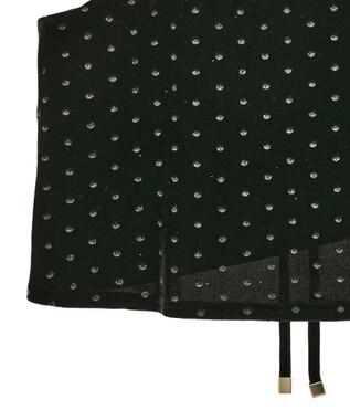 YECCA VECCA グリッタードットベロアオーバーキャミ Black