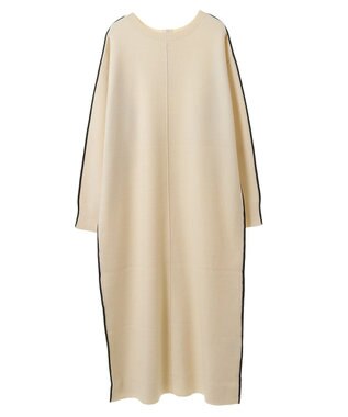 CRAFT STANDARD BOUTIQUE とてもちライン入りニットワンピース Ivory
