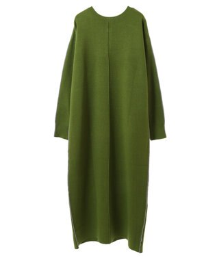 CRAFT STANDARD BOUTIQUE とてもちライン入りニットワンピース Green