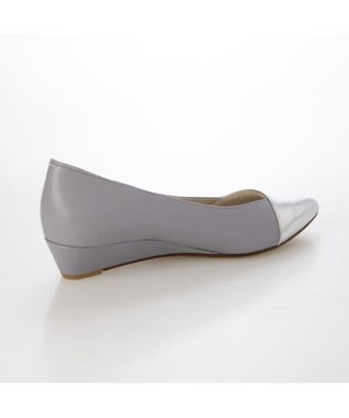 MODE ET JACOMO <MODE ET JACOMO>ポインテッドウェッジソールパンプス ブルーコンビ