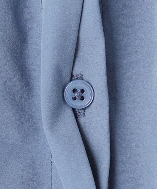 UNFILO FINE MOVE ギャザーブラウス ダルブルー