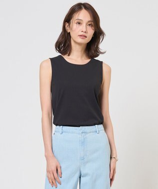 J.PRESS LADIES S 針抜きフライス ノースリーブ カットソー