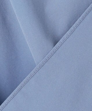 UNFILO FINE MOVE ギャザーブラウス ダルブルー