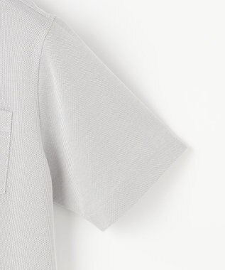 JOSEPH ABBOUD 【日本素材・オーガニックコットン使用】オーガニックコットンクールビズ ポロ ライトグレー系