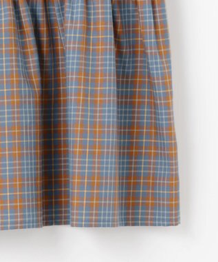 組曲 KIDS 【150-160㎝】ビスチェック トップス ブルー×オレンジ系