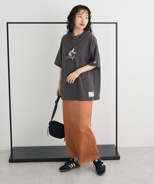 CRAFT STANDARD BOUTIQUE ゴムサテンスカート Orange