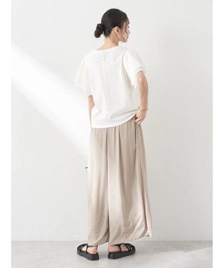 earth music&ecology プリーツフレアプルオーバー Ivory