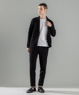 JOSEPH HOMME ＜新色追加＞【オリジナル素材/シワになりにくい】ライトタックジャージー パッチポケット ジャケット ブラック系