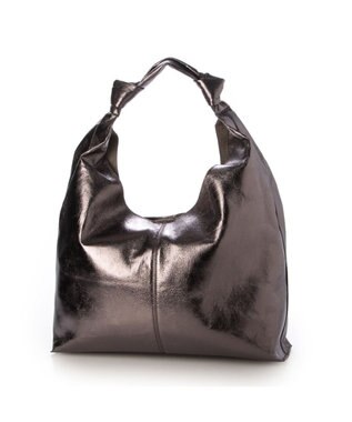 UNBILLION カシュカシュ cachechche / ノットディテールPUワンショルダー ダークシルバー