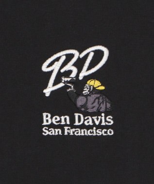 WEGO 【接触冷感/吸水速乾/ユニセックス着用ITEM/SMLサイズ展開】別注BENDAVISクールタッチワンポイントT（SS） ブラック