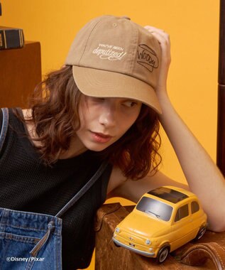 AMERICAN HOLIC 【TOY STORY】ヴィンテージ加工サインロゴCAP Brown