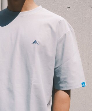 SHARE PARK MENS 【UVカット・吸水速乾・ストレッチ・軽量 】バンダナバックプリントＴシャツ ブルーグレー系