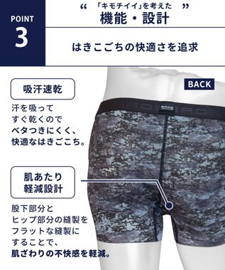 WACOAL MEN 【キモチイイパンツ】 ボクサーパンツ 動きにフィット フロント快適グラマラス 吸汗速乾 上質なフィット感 肌あたり軽減設計 前閉じ 下着 メンズ GT3371 /ブロス バイ ワコールメン ブラック