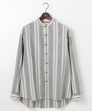 JOSEPH ABBOUD MOUNTAIN 【SPACE／UNISEX】JCヘリンボンワイドストライプ シャツ