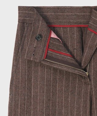 Paul Smith ストライプ ウール カーゴパンツ ブラウン