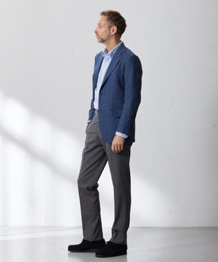 J.PRESS MEN 【J.PRESS BASIC】ペピンメリノコンフォート ラスティックハウンドトゥース スラックス グレー系8