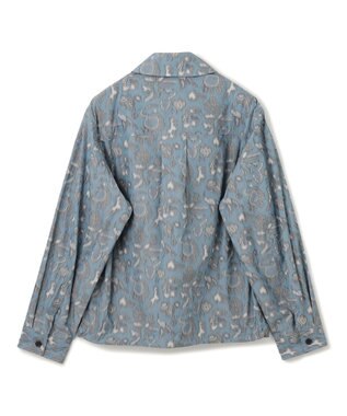 JOSEPH HOMME 【HIGH GRADE LINE】フォークアートカスリ　ジップアップブルゾン ダルブルー系5