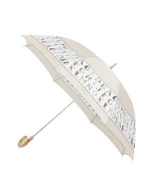MOONBAT ポール & ジョー (PAUL & JOE ACCESSOIRES) ABC Garden アニマル 長傘 竹手元 ベージュ