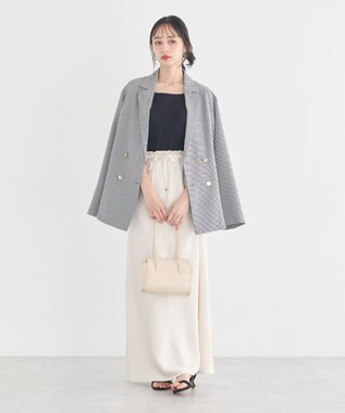 earth music&ecology 【予約】アソート金ボタンジャケット チェック