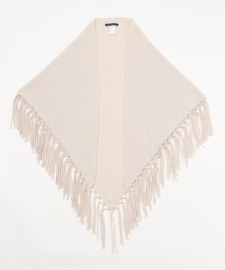 23区 ウールカシミヤ トライアングル ストール ベージュ系