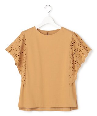 23区 【先行予約】カットワークエンブロイダリー デザインスリーブ トップス