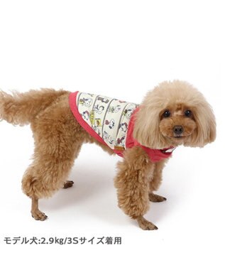 PET PARADISE スヌーピー パッチ付き タンクトップ 《レッド》【小型犬】 レッド