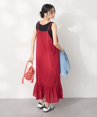 CRAFT STANDARD BOUTIQUE ティアードキャミワンピース Red