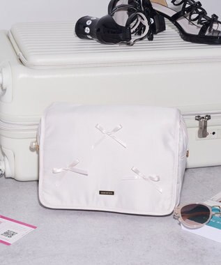 Maison de FLEUR リボン付き２Ｗａｙマルチケース Pink