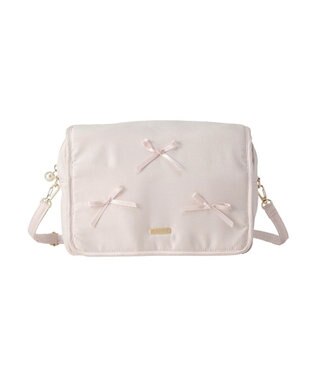 Maison de FLEUR リボン付き２Ｗａｙマルチケース Pink