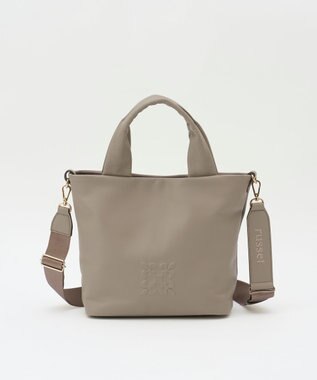 russet 《Souffle TOTE》レザー2WAYトートバッグ（SF-288） GrayBeige