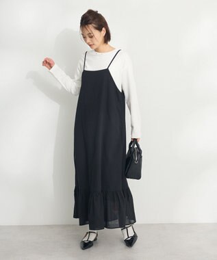 CRAFT STANDARD BOUTIQUE ティアードキャミワンピース Black