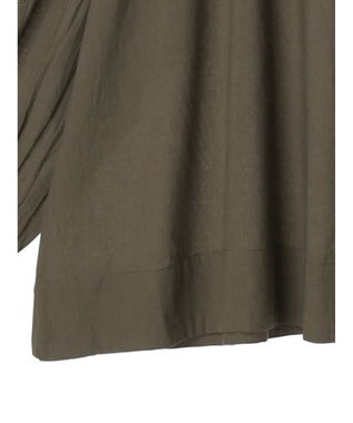 CRAFT STANDARD BOUTIQUE モチーフ刺繍ピンタックブラウス Khaki