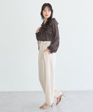 earth music&ecology ラップパンツ Ivory