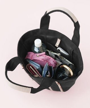 TOCCA 【八木アリサさん着用】TRILL TRIM CANVASTOTE キャンバストートバッグ ブラック系5