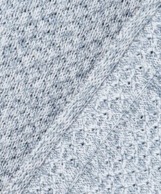 JOSEPH HOMME シルクバルキーハニカム　ジップアップニット サックスブルー系