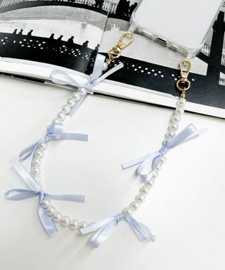 WEGO リボンパールハンドストラップ