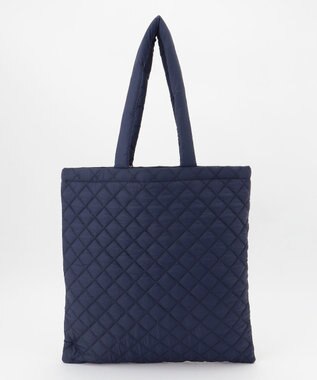 LA BAGAGERIE 【LA BAGAGERIE×HELLO KITTY】リボンチャーム付き　キルティングトート ネイビー