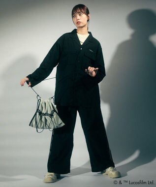 Green Parks ＳＴＡＲ　ＷＡＲＳ／バックプリントシャツ Black