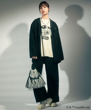 Green Parks ＳＴＡＲ　ＷＡＲＳ／バックプリントシャツ Black