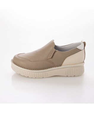 ing <ing>【サスティナブル】厚底スリッポンスニーカー オークコンビ