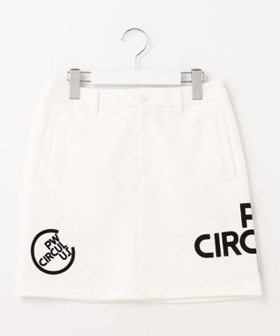PW CIRCULUS 【WOMEN】アスレジャー 裏毛 ロゴ スカート ホワイト系