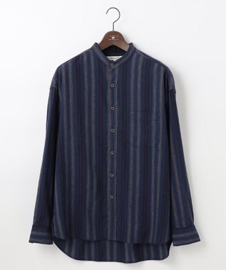 JOSEPH ABBOUD MOUNTAIN 【SPACE／UNISEX】JCヘリンボンワイドストライプ シャツ