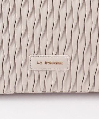 LA BAGAGERIE ランダムプリーツトートバッグ アイボリー