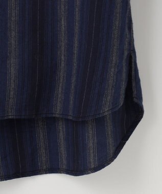 JOSEPH ABBOUD MOUNTAIN 【SPACE／UNISEX】JCヘリンボンワイドストライプ シャツ ネイビー系2