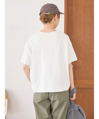 AMERICAN HOLIC カフタン５分袖カットプルオーバー Off White