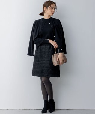 組曲 【WEB限定・2SET】バックレースツインセット ブラック系