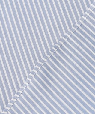 ANY SIS L 【AIコラボ】スタンドカラースキッパー ブラウス ライトブルーストライプ